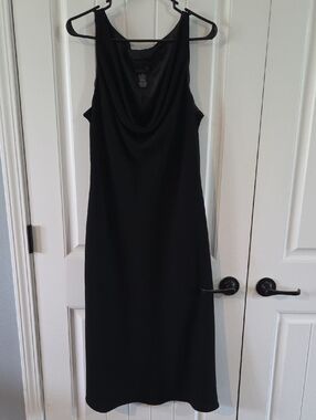 Scarlett Black Cowl Neck Midi Dress